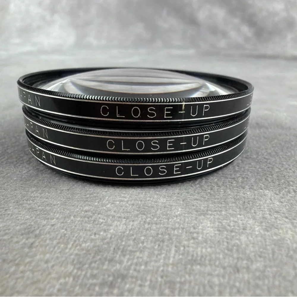 Vivitar 58mm Close-Up Lens Set +1 +2 +4 Macro Filters w/ Case & Instructions